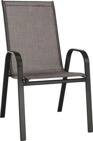 Scaun ALDERA, maro, stofa/otel, 54x72x96 cm