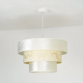 Lustră pe cablu Duolla LUNETA 1xE27/40W/230V d. 45 cm crem