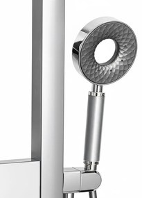 Panou de duș cu hidromasaj Aquajet crom