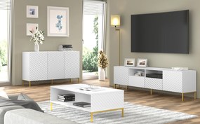 Masă de cafea Surfy 3D (Alb). 1125121