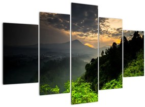 Tablou - peisaj montan verde (150x105 cm)