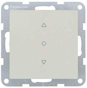 Intrerupator jaluzele 10A, IP20, Sandstone, Panasonic Karre Plus 55 Soft Touch