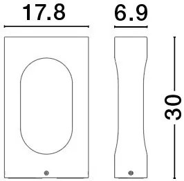 Stalp LED mic pentru iluminat exterior IP54 PORTAL