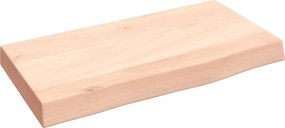 vidaXL Poliță de perete, 40x20x4 cm, lemn masiv de stejar netratat