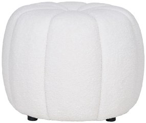 Puf Paisley, alb crem 48x38 cm