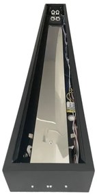 Corp de iluminat fluorescent 2xG13/18W/230V negru 120 cm