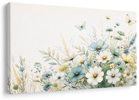 Tablou flori și fluturi de vară