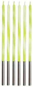 Colorat Candy Lime Green Lumânare de tort verde, set de lumânări 6 buc