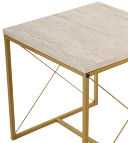 Masă de cafea Defne Gold Travertine
