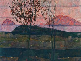 Reproducere Setting Sun, Egon Schiele