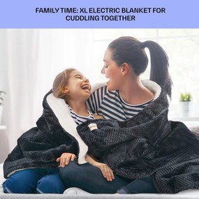 Klarstein DR Watson Deluxe XL, pătură electrică, 160 W, 9 nivele de încălzire, 200 x 180 cm