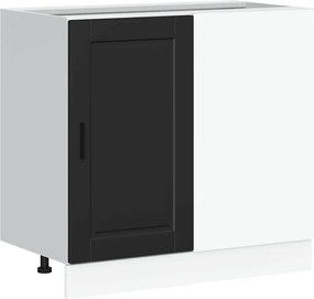 vidaXL Dulap de bucătărie „Porto” negru, lemn stratificat