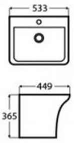 Lavoar Freesia montat pe perete