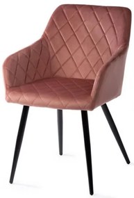 SET 2 scaune de dining RICO, roz, design modern