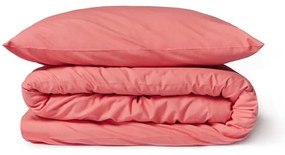 Lenjerie pentru pat dublu din bumbac Bonami Selection, 200 x 220 cm, roz corai