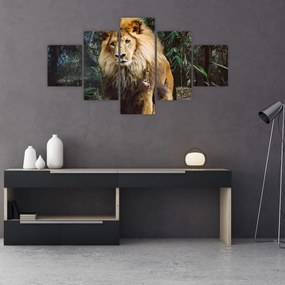 Tablou cu leu în natură (125x70 cm), în 40 de alte dimensiuni noi