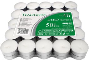 Set lumânări tip pastilă Deko premium, 50 buc.