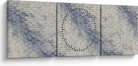 Tablou - Model de valuri (cu ceas) (90x30 cm)
