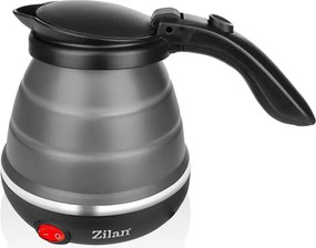 Fierbator pliabil Zilan ZLN1986 pentru voiaj, Putere 750W, Capacitate 0.5L, Protectie la supraincalzire, Baza din inox si carcasa din silicon durabil