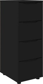 vidaXL Dulap de depozitare Negru 40 x 48 x 105 cm Lemn compozit