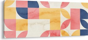 Tablou - Abstracție cu modele retro (120x50 cm)