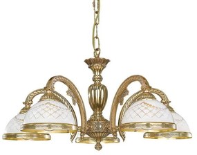 Candelabru din alama cu 5 brate design italian 7102