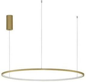 Lustra LED suspendata design modern circular TARQUIN D-100cm aurie