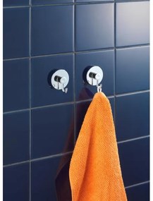 WENKO 20900100 - Cârlig VACUUM-LOC rotund din oțel, 6 x 6,7 cm, crom lucios