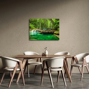 Tablou - Cascada Erawan din Kanchanaburi, Thailanda (70x50 cm)