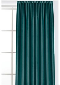 Draperie în culoarea petrolului dimout (semi-opacă) din catifea 400x175 cm Velto – Filumi