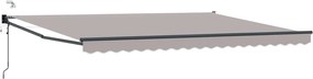vidaXL Cort electric retractabil Gri deschis 4 × 3 m