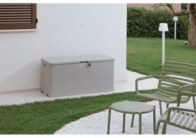 Cutie de depozitare pentru grădină gri deschis din plastic Woodys – Toomax
