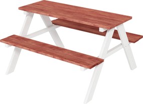 Outsunny Set Masă de Picnic pentru Copii, Masă și Băncuțe din Lemn, Mobilier de Grădină pentru Copii, Jocuri de Exterior, Vârsta 3-8 Ani, Maro | Aosom Romania