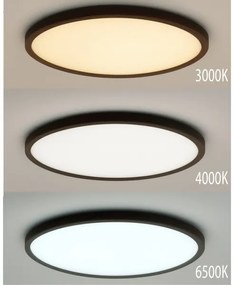 Plafonieră LED 32W, 230V, 3000/4000/6500K, Ø 40 cm, maro