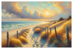 Tablou drum printre dune spre mare