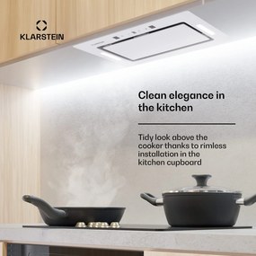 Klarstein Hektor Eco, hotă, 52 cm, 466 m³/h, control tactil, sticlă