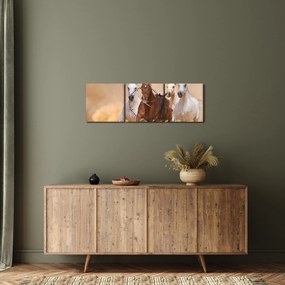 Tablou - Herghelie de cai (cu ceas) (90x30 cm)