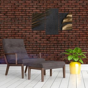 Tablou cu frunze aurii (90x60 cm)