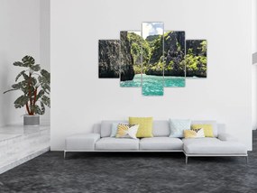 Tablou cu râu montan (150x105 cm)