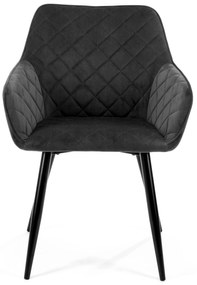 Scaun de masă Sunanda (Negru) (2buc). 1069502