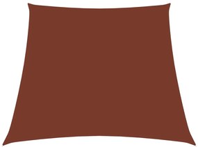 vidaXL Parasolar, cărămiziu, 2/4x3 m, țesătură oxford, trapez
