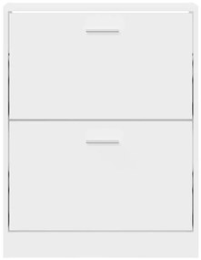 Pantofar, alb, 59x17x81 cm, lemn prelucrat Alb, 59 x 17 x 81 cm, 1