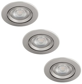 SET 3x plafonieră LED încastrată dimabilă DIVE LED/5W/230V 2700K Philips