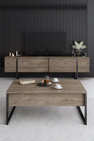 Mobilier living Luna (Nuc + Negru). 1073575