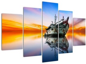 Tablou - Zori peste un naufragiu (150x105 cm)