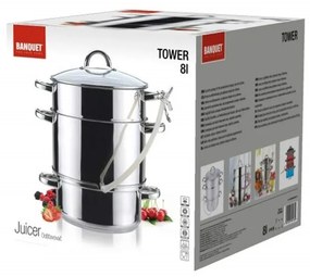 Steamer din inox Banquet Tower 8 l