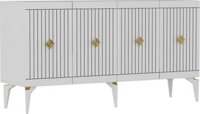 Comoda MIDAS, alb, PAL melaminat, 150x40x79 cm
