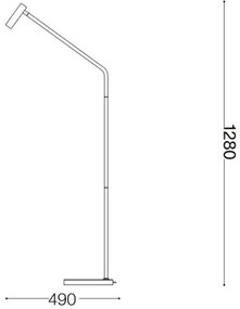 Lampadar LED Ideal Lux EASY LED/3,5W/230V alb
