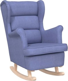 vidaXL Scaun balansoar, jeans albastru, 74x90x102 cm, material textil