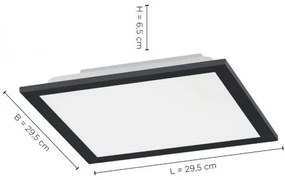 Plafonieră LED dimabilă FLAT LED/20W/230V Leuchten Direkt 14754-18 + telecomandă